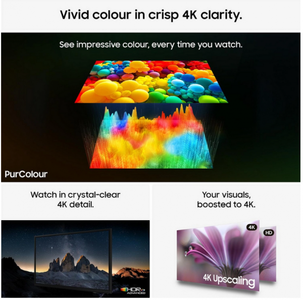 Samsung UE65U8020HKXXU 65" 4K Crystal UHD Vision AI Smart TV - Free 5 Year Warranty*