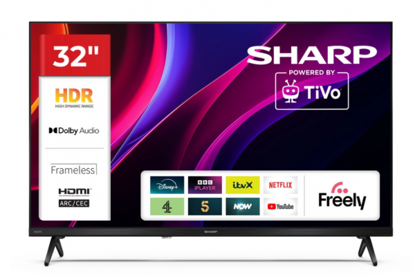 Sharp 1T-C32HE2245KB HDR TV - Black - 3 Year Guarantee*