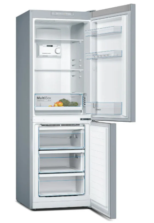 Bosch Series 2 KGN33NLEBG 176cm High Fridge Freezer - Stainless Steel look - 5 Year Warranty*