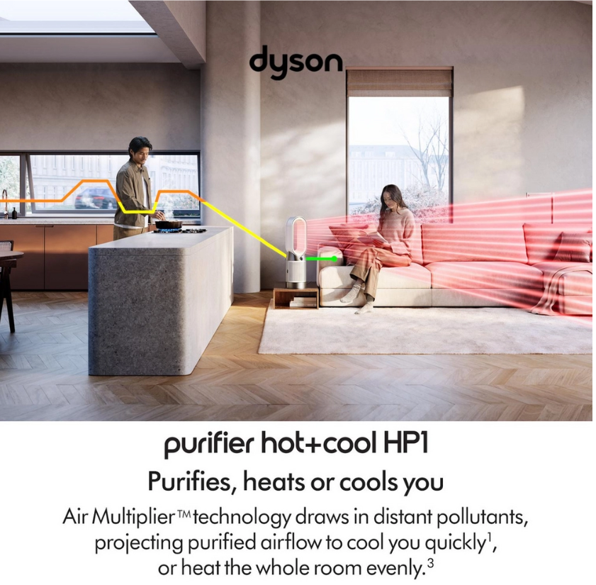 Dyson HP11 Hot & Cool Purifier - White | Heating, cooling