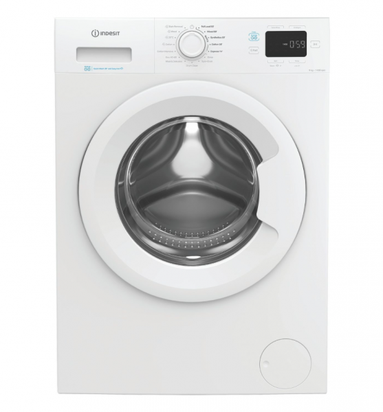 Indesit Push&amp;Go 9kg 1400rpm Washing Machine - White - IP946PUSHGOUK