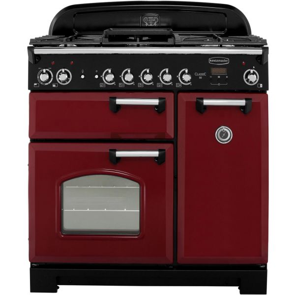 RANGEMASTER CLA90DFFCYC CLASSIC 90 DUAL FUEL CRANBERRY
