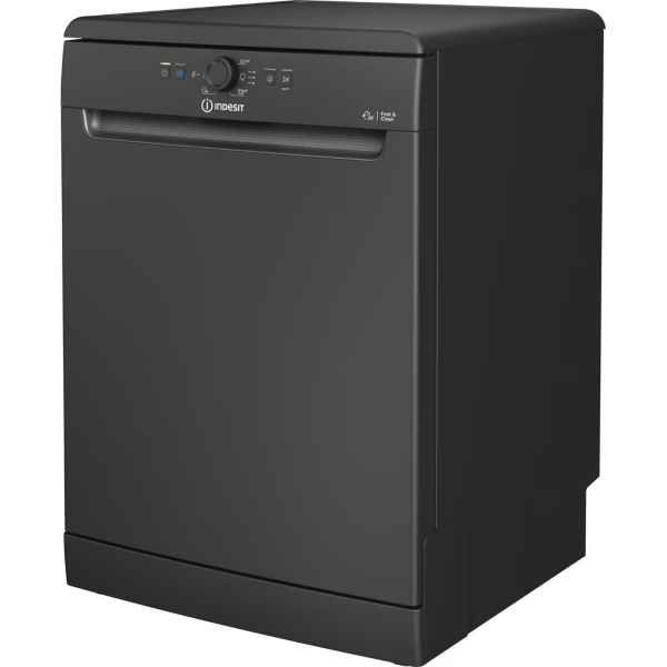 Indesit D2FHK26B 60cm Freestanding Dishwasher Black