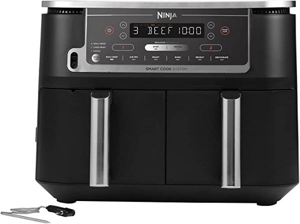 NINJA AF451UK 9.5 LITRE MAX DUAL ZONE WITH SMART COOK