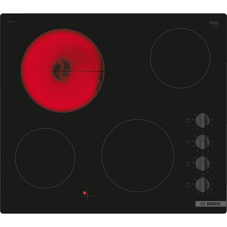 Bosch PKE611CA3E 60cm Ceramic Hob With Knobs
