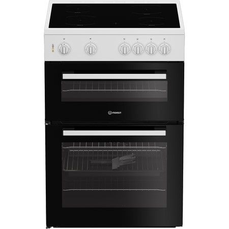 Indesit IT60V9KMW-UK Twin Cavity 60cm Ceramic Freestanding Cooker