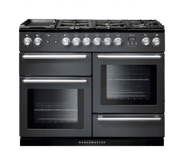 RANGEMASTER NEX110DFFSLC 110cm Dual Fuel Range Cooker Slate Grey