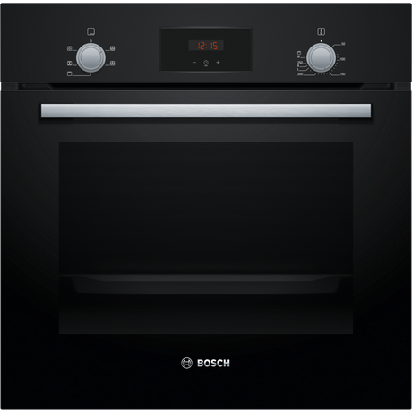 BOSCH HHF113BAOB SINGLE OVEN BLACK WITH 3D HOT AIR