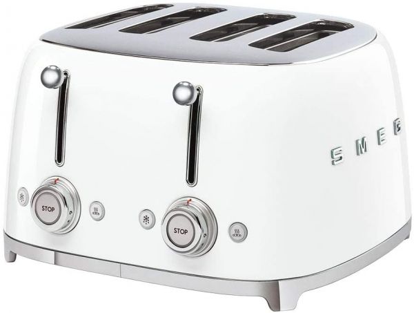 SMEG TSF03WH 4 SLICE TOASTER WHITE