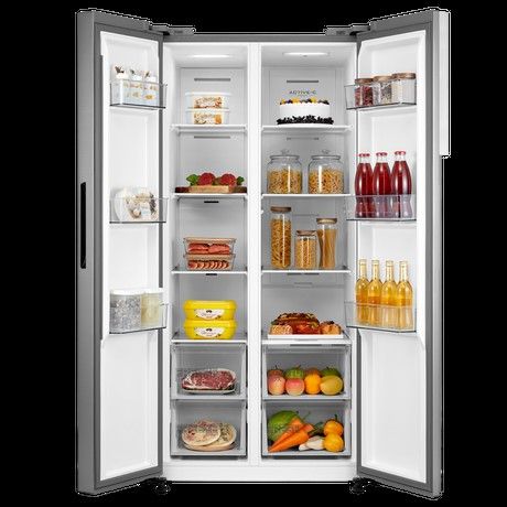 Midea-MDRS619FIE46 83.5cm 460L Frost Free Fridge Freezer - Stainless Steel