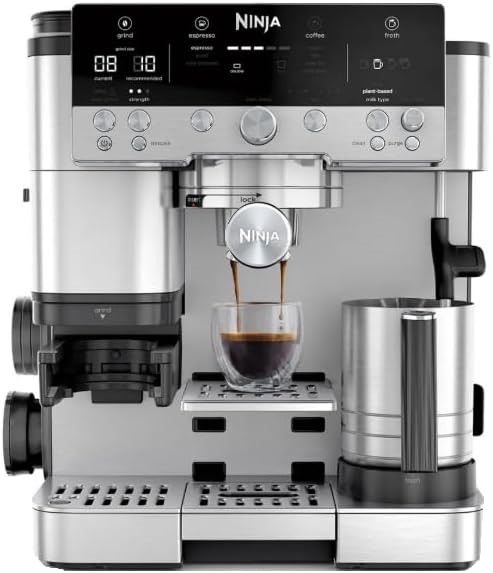 Ninja ES601UK Luxe Café Premier Series Espresso Machine - Black/Stainless Steel