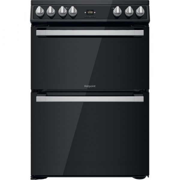 Hotpoint HDT67V9H2CB 60cm Ceramic Cooker Black with Catalytic Liners
