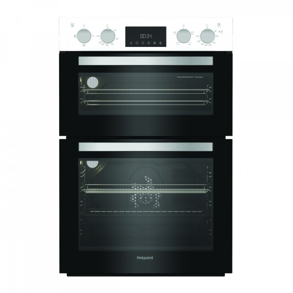 Hotpoint DIH10DW Built in White double oven