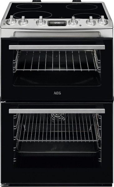 Aeg CCX6530ACM 60cm Double Electric Cooker in Black