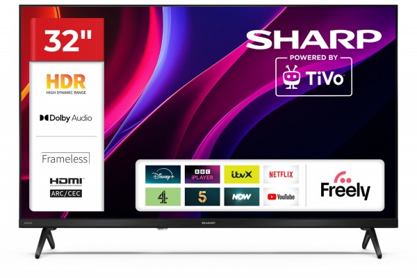 Sharp 1T-C32HE2245KB 32" Frameless Television