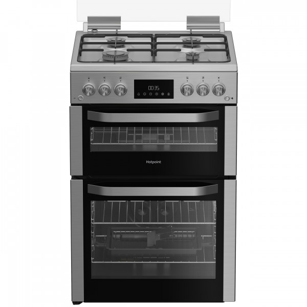 Hotpoint HDG6GDCX 60cm Double Cooker