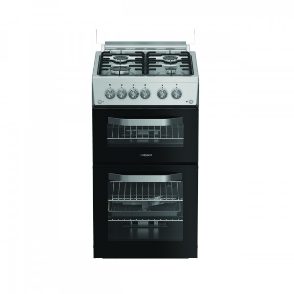 Hotpoint HDG5GCW 50cm Double Cooker
