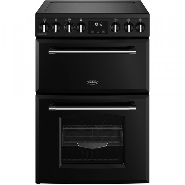 Belling Farmhouse 60cm Electric Range Cooker in Black