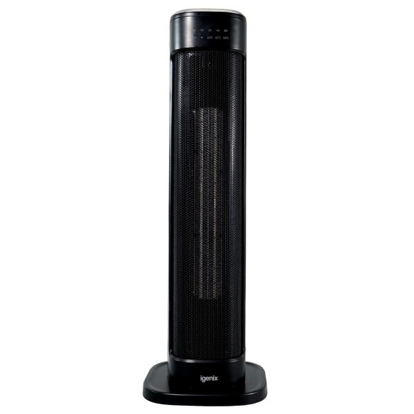 Igenix IGHT020DB 60cm Ceramic Tower Heater in Black