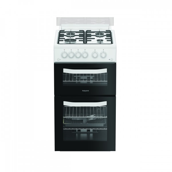Hotpoint HDG5GCW 50cm Double Cooker