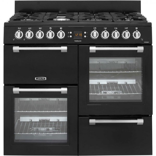 Leisure Cookmaster CK100G232K Gas Range Cooker in Black