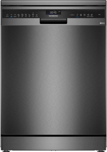 Siemens SN25EC13CE Brushed Black Steel Dishwasher
