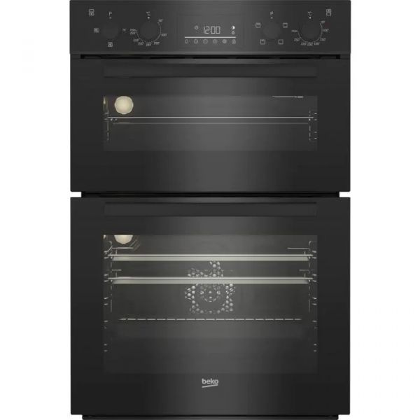 Beko BBDF22300B Double Oven Black Built Up