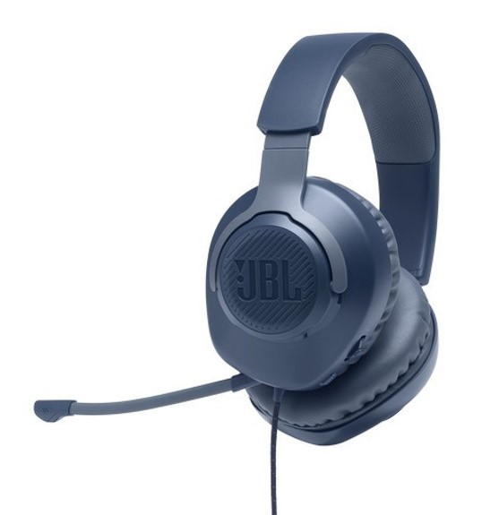 JBL Quantum 100 Wired Gaming Headset | Blue