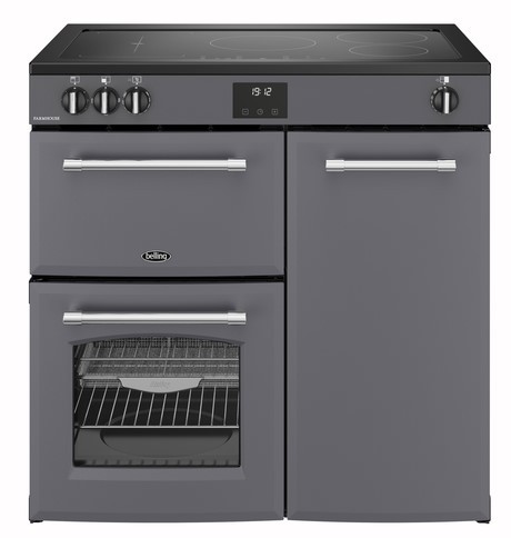 ** SHOWROOM MODEL ** Belling Farmhouse 90cm Induction Range, Anthracite Grey | FH90EIANT