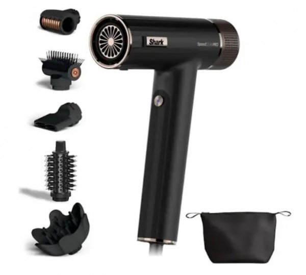 Shark SpeedStyle Pro 5-in-1 High-Velocity Hair Dryer, Black | HD752UK