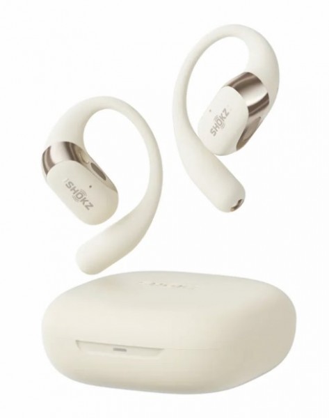 Shokz Open Fit 2 In Ear, Wireless, Bluetooth Headphones | Beige