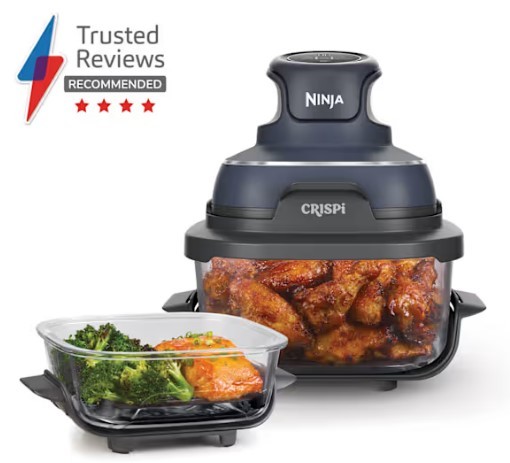 Ninja CRISPi 4-in-1 Portable Glass Air Fryer | Grey | FN101UKGY