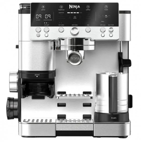 Ninja Luxe Café Premier Espresso Machine | Black &amp; Stainless Steel | ES601UK