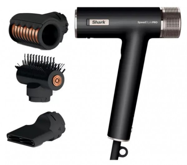 Shark SpeedStyle Pro 3-in-1 High-Velocity Hair Dryer System, Black | HD731UK