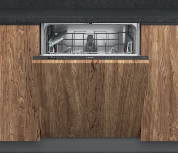 Hotpoint Built In Full Size Dishwasher - Black | H2IHD526BUK