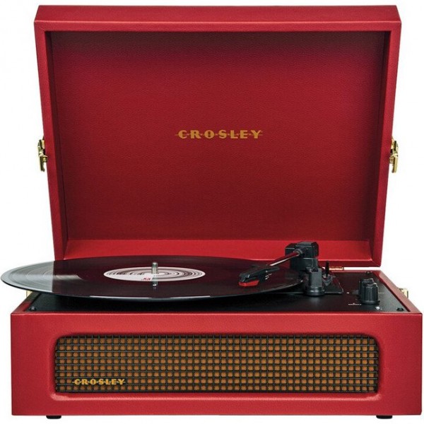Crosley Voyager 2-Way Bluetooth Record Player - Burgundy | CR8017B-BUR