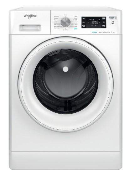 Whirlpool FreshCare+ Washing Machine 8kg 1400 spin, White | FFB8469WVUK
