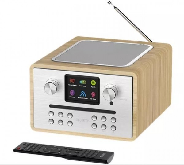Majority Homerton 2 Internet DAB and FM Radio - Oak | 1000002806