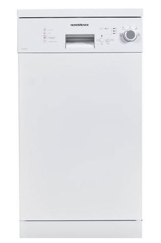 NordMende DW49WH Slimline 45cm Wide Freestanding Dishwasher | White