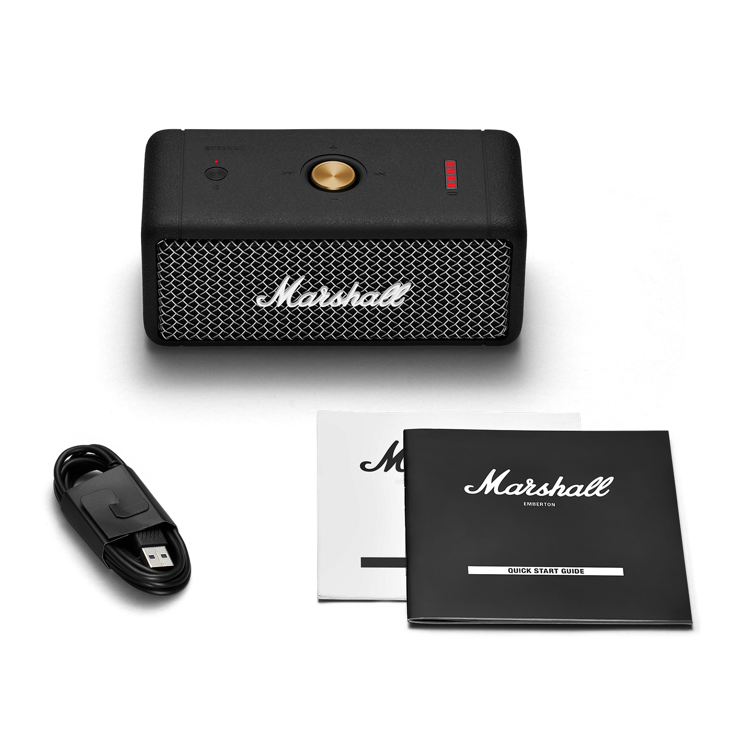 Marshall Emberton Portable Bluetooth Speaker in Black Tekzone